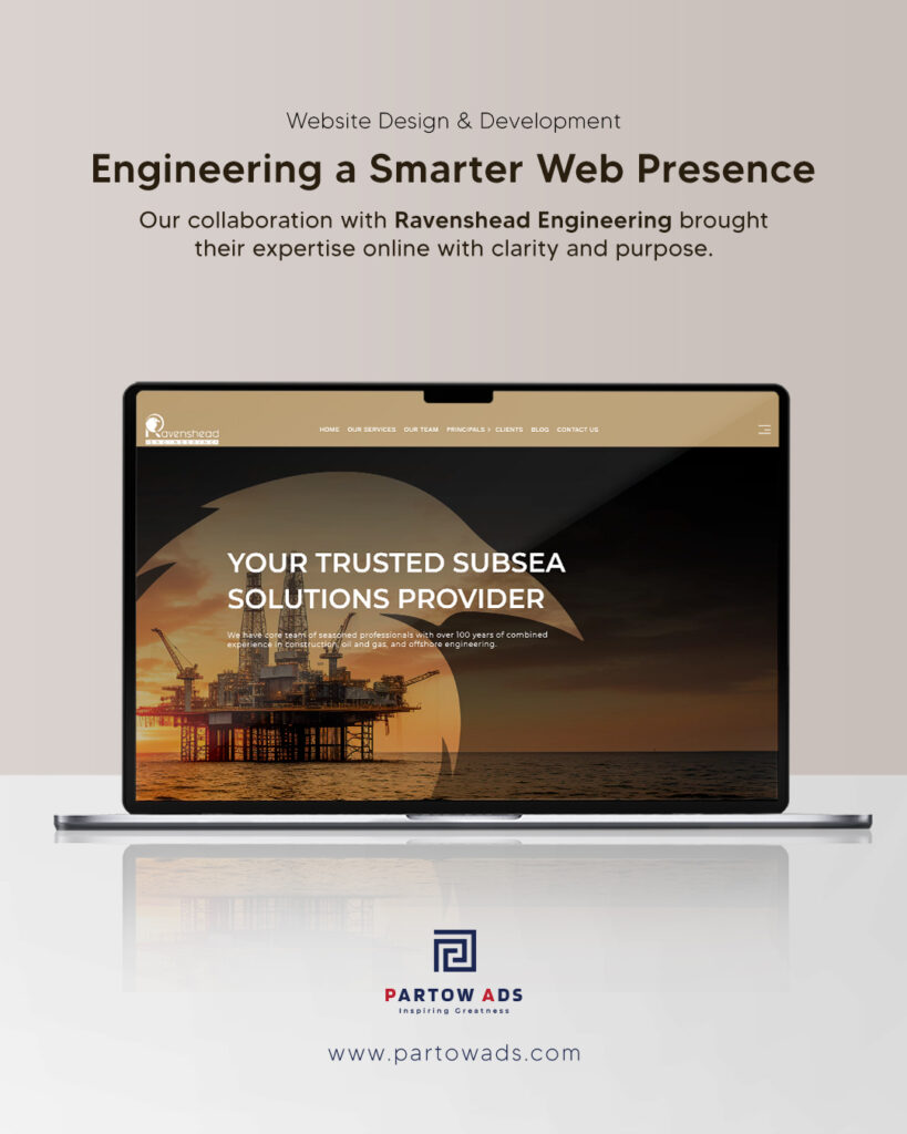 partow ads Ravenshead Engineering website design kuala lumpur malaysia